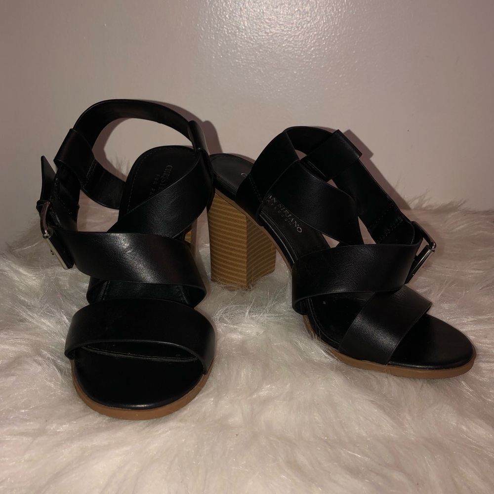 Black Criss Cross Heels